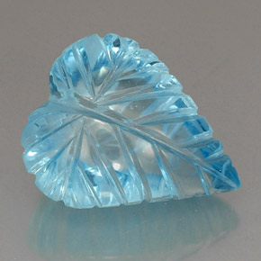 Topázio azul natural 37,46ct, transparente, transparente/translúcido