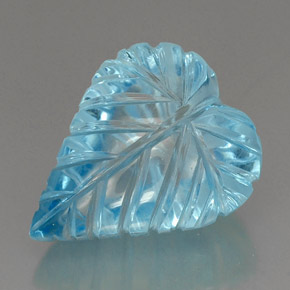 Topázio azul natural 37,46ct, transparente, transparente/translúcido