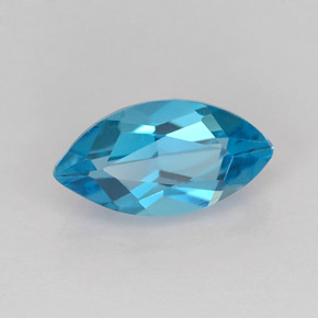 Topázio azul natural 1,40ct, marquise, VVS-VS