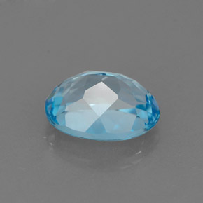 Topázio azul natural 1,84ct, corte oval, VVS-VS