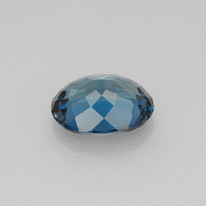 Topázio azul natural 2,43ct, corte oval, VVS