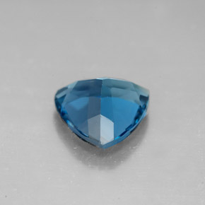 Topázio azul natural 2,86ct, trillion, VVS
