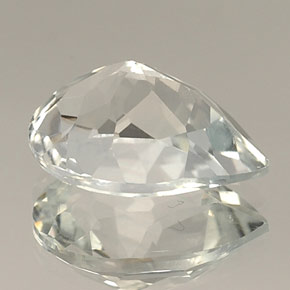 Topázio branco natural 10,43ct, formato de pêra, VVS