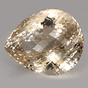 Topázio amarelo natural 437,40ct, formato de pêra, IF