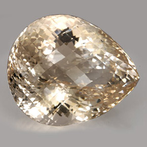 Topázio amarelo natural 437,40ct, formato de pêra, IF