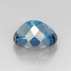Topázio azul natural 7,83ct, corte oval, VVS-VS