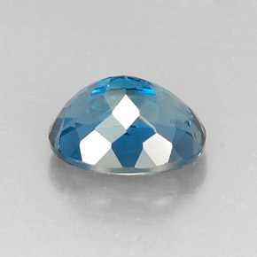 Topázio azul natural 7,16ct, corte oval, VVS
