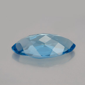 Topázio azul natural 7,01ct, marquise, VVS