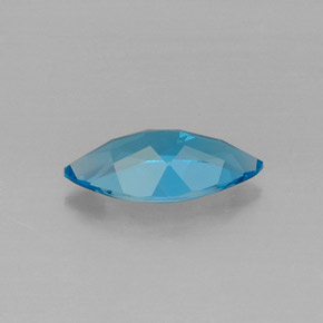 Topázio azul natural 6,28ct, marquise, VVS
