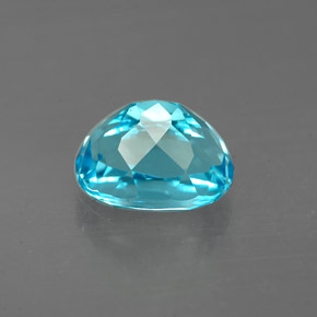 Topázio azul natural 2,38ct, corte oval, VVS