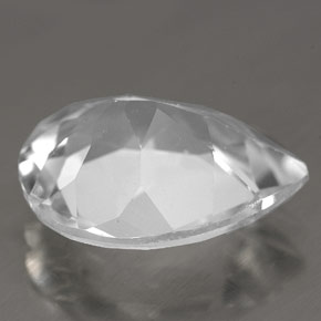 Topázio branco natural 8,70ct, formato de pêra, VVS