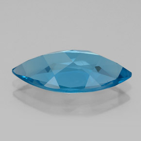 Topázio azul natural 5,68ct, marquise, VVS-VS