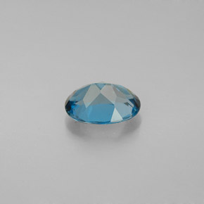Topázio azul natural 1,52ct, corte oval, VVS