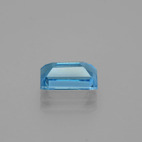 Topázio azul natural 1,96ct, baguete, VVS-VS