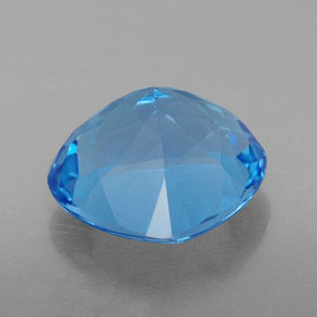 Topázio azul natural 8,71ct, formato de pêra, VVS-VS