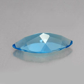 Topázio azul natural 5,94ct, marquise, VVS-VS