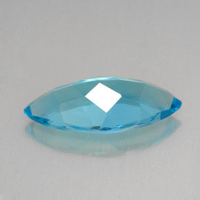 Topázio azul natural 6,08ct, marquise, VVS