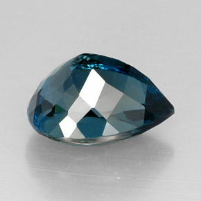 Topázio azul natural 12,93ct, formato de pêra, VVS-VS