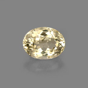 Topázio amarelo natural 2,33ct, corte oval, VVS