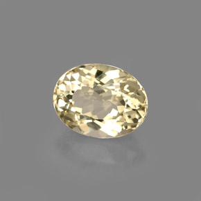 Topázio amarelo natural 2,33ct, corte oval, VVS