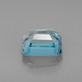 Topázio azul natural 2,01ct, corte esmeralda, VVS