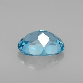 Topázio azul natural 1,81ct, corte oval, VVS-VS