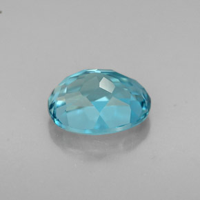 Topázio azul natural 1,81ct, corte oval, VVS-VS