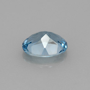 Topázio azul natural 1,91ct, corte oval, VVS