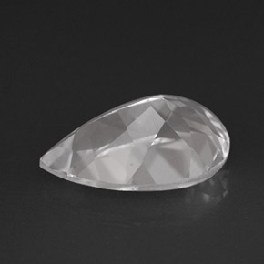 Topázio branco natural 3,63ct, formato de pêra, VVS-VS