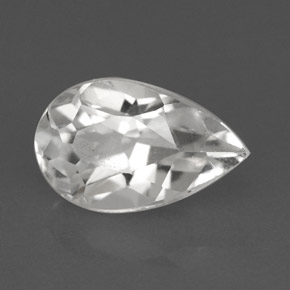 Topázio branco natural 2,36ct, formato de pêra, VVS-VS