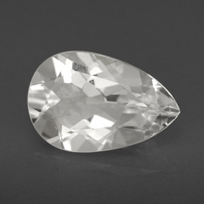 Topázio branco natural 3,49ct, formato de pêra, VVS-VS