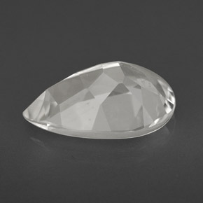 Topázio branco natural 3,49ct, formato de pêra, VVS-VS