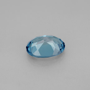 Topázio azul natural 2,33ct, corte oval, VVS