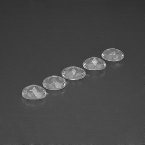 Pedras preciosas de topázio branco natural de  ct, corte oval, VVS-VS