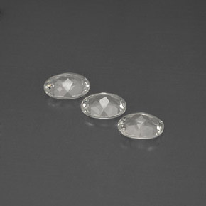 Pedras preciosas de topázio branco natural de  ct, corte oval, VVS-VS