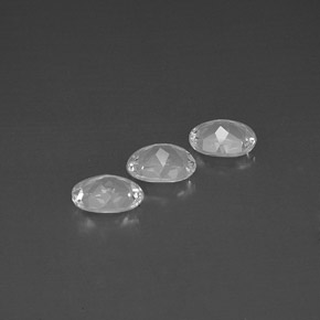 Pedras preciosas de topázio branco natural de  ct, corte oval, VVS