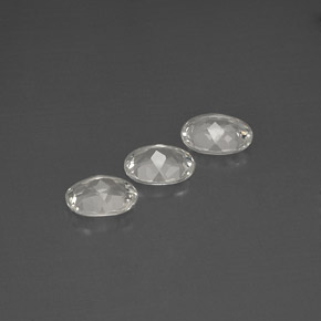 Pedras preciosas de topázio branco natural de  ct, corte oval, VVS-VS