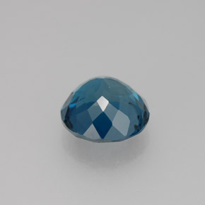 Topázio azul natural 2,46ct, corte redondo, VVS-VS