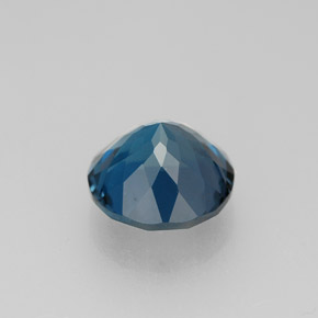 Topázio azul natural 2,66ct, corte redondo, VVS-VS