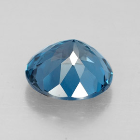 Topázio azul natural 2,33ct, corte redondo, VVS-VS