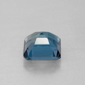 Topázio azul natural 3,26ct, corte esmeralda, VS