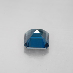 Topázio azul natural 2,28ct, corte esmeralda, VVS-VS