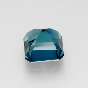 Topázio azul natural 2,38ct, corte esmeralda, VVS-VS