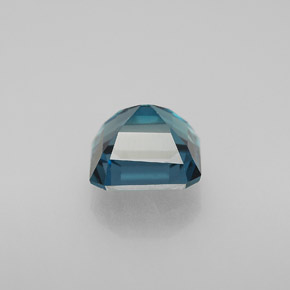 Topázio azul natural 2,20ct, corte esmeralda, VVS-VS
