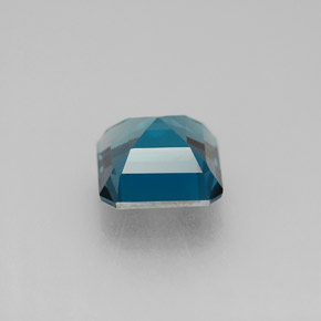 Topázio azul natural 2,46ct, corte esmeralda, VVS-VS