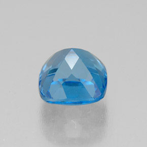 Topázio azul natural 2,01ct, almofada cortada, VS