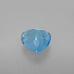 Topázio azul natural 3,65ct, trillion, VS