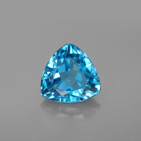 Topázio azul natural 2,99ct, trillion, VVS-VS