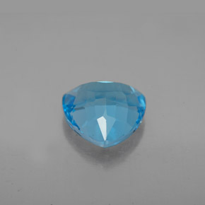 Topázio azul natural 3,18ct, trillion, VVS-VS