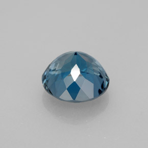 Topázio azul natural 2,68ct, corte redondo, VS